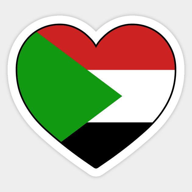 Heart - Sudan Sticker by Tridaak